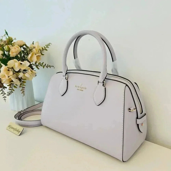 Kate Spade  Madison Large Duffle satchel  Crossbody Bag Pastel Lavender - Picture 2 of 10